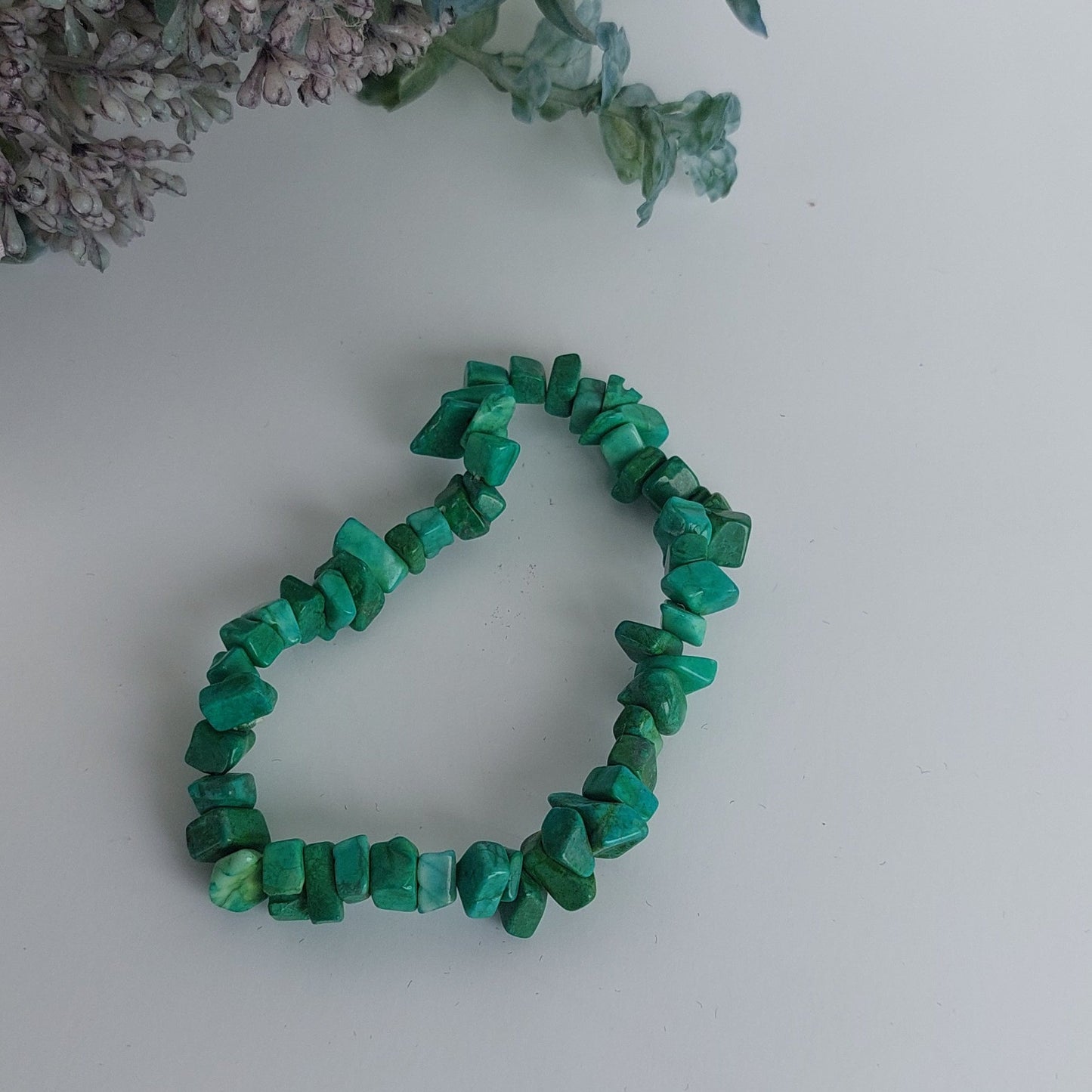 Green Amazonite Chip Bracelet