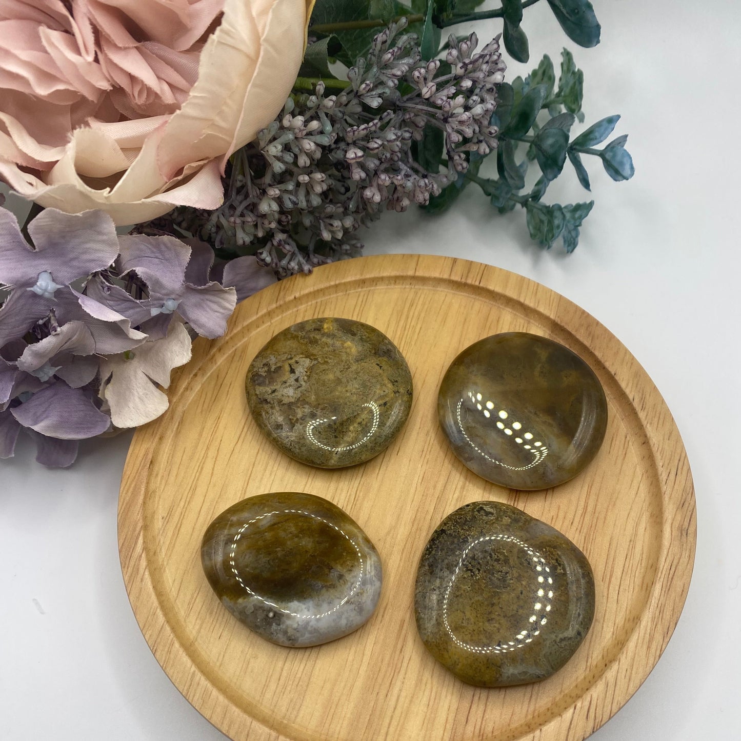 Ocean Jasper Flat Stone