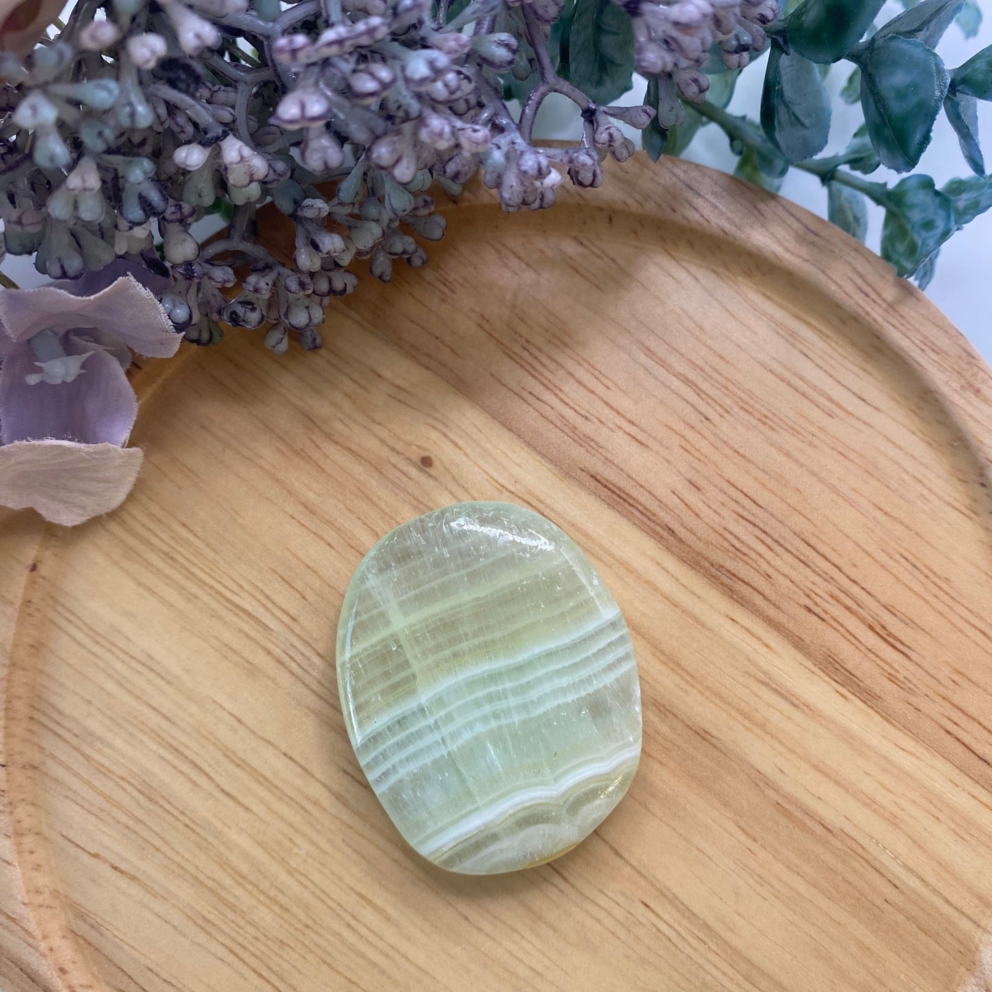 Pistachio Calcite Flat Stone