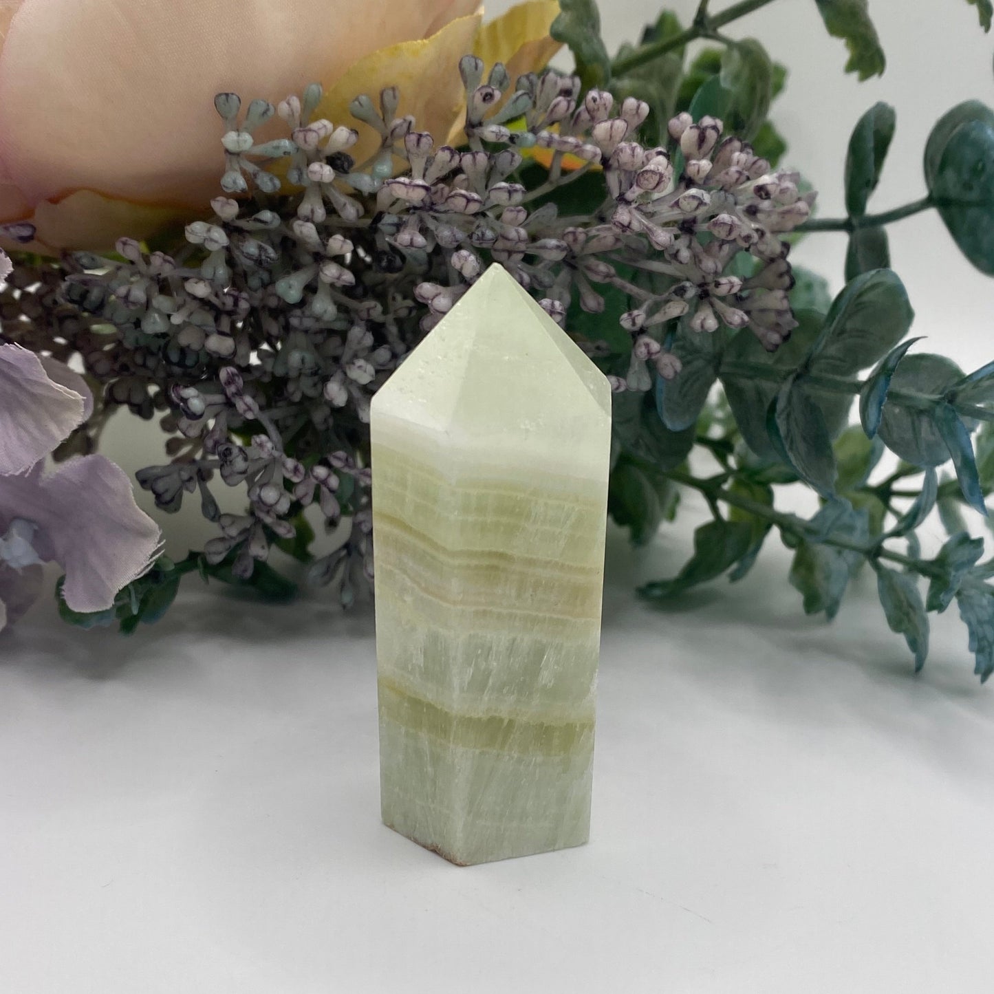 Pistachio Calcite Tower