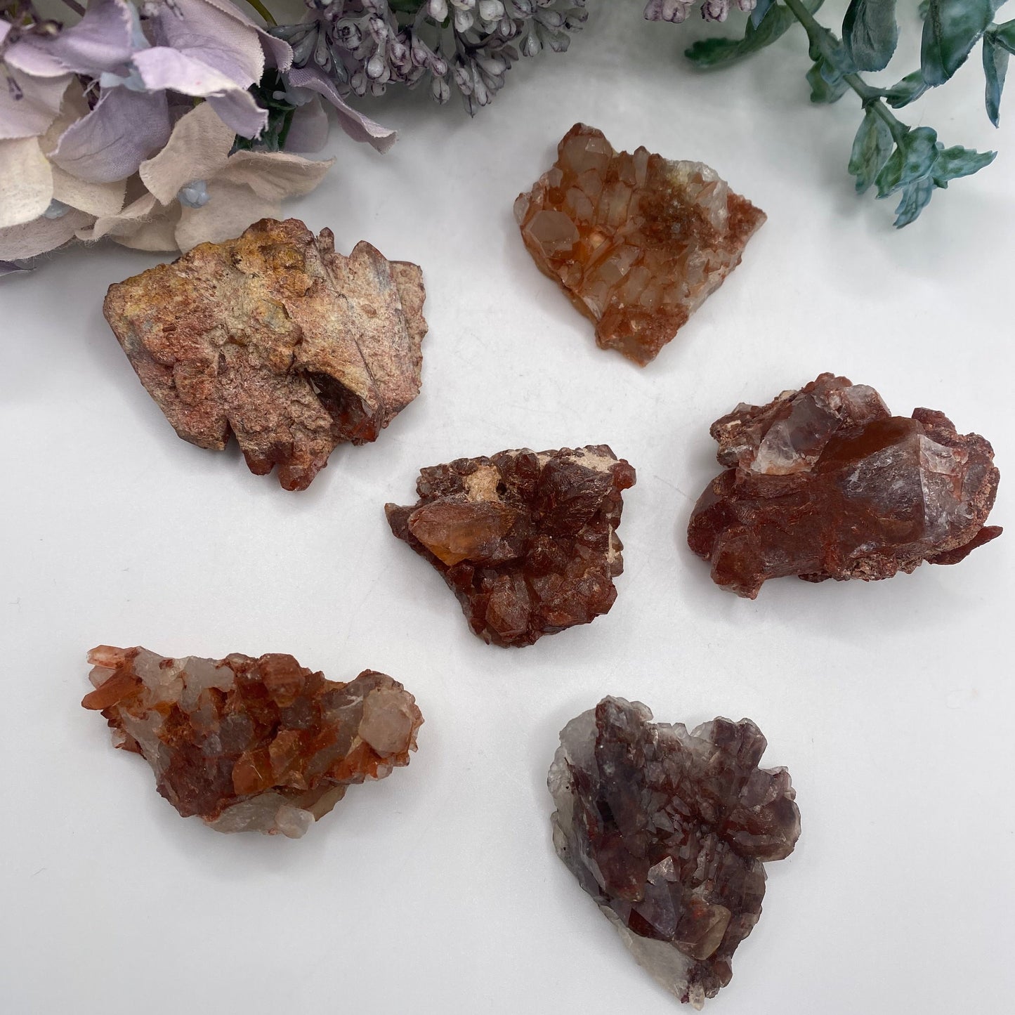 Red Quartz Clusters