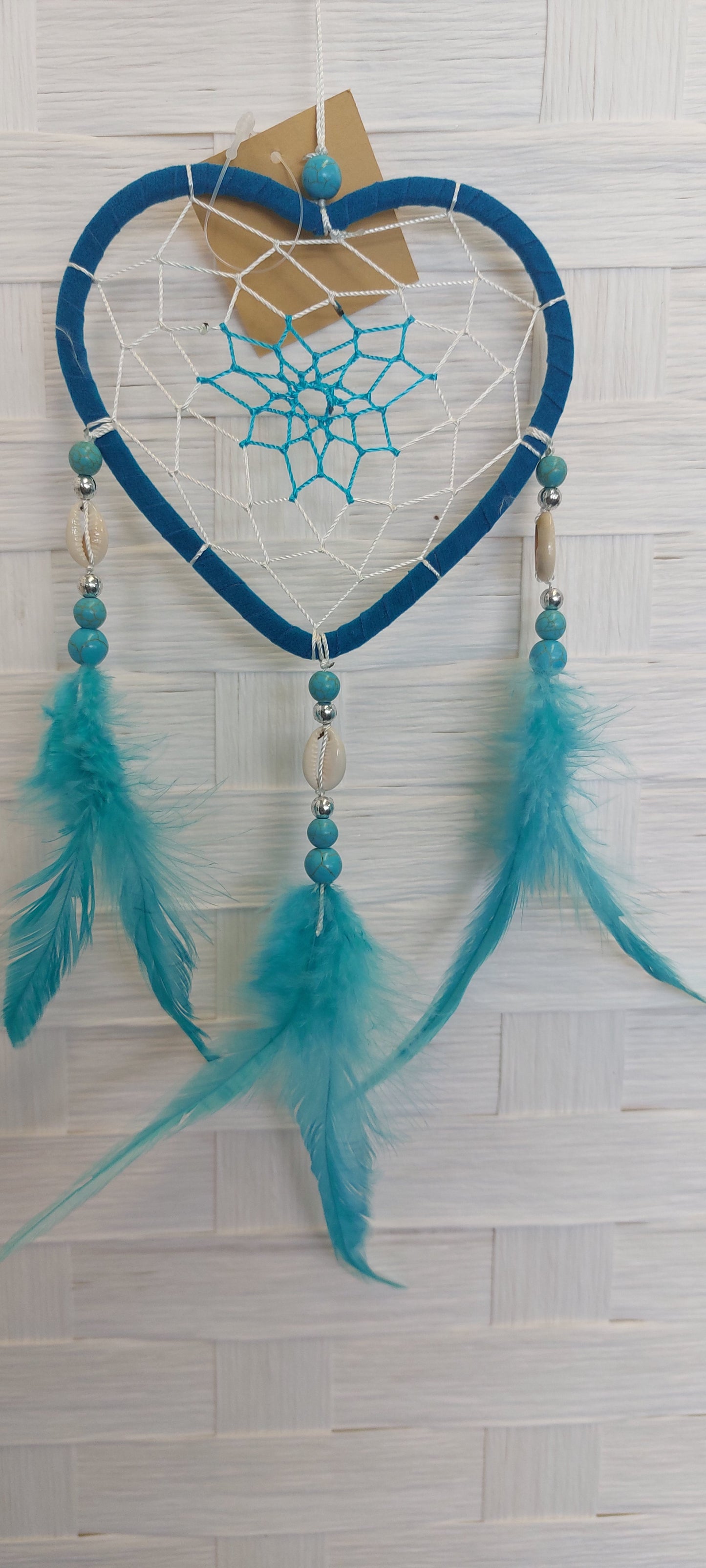 Teal Heart Dreamcatcher