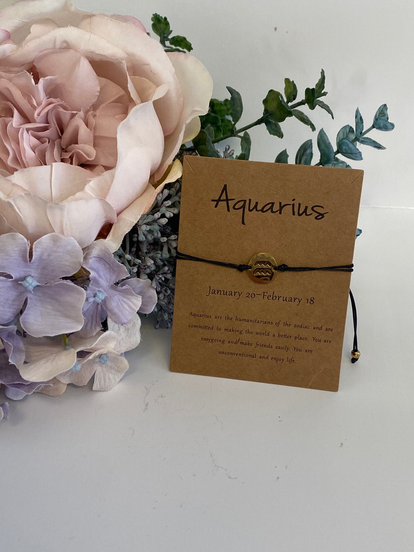 zodiac aquarius bracelet