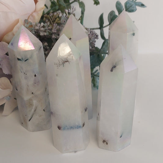 Aura Tourmalinated Quartz Tower