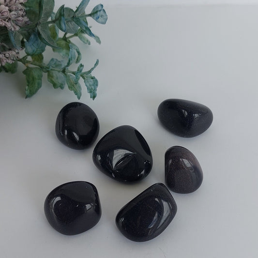 Blue Goldstone - Tumble