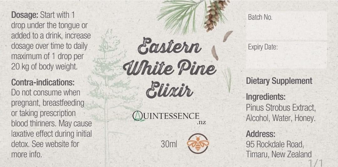 Eastern White PIne Elixir Ingredients and dosage