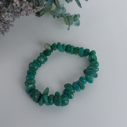 Green Aventurine Chunky Chip Bracelet