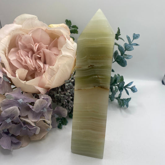 Green Calcite Tower