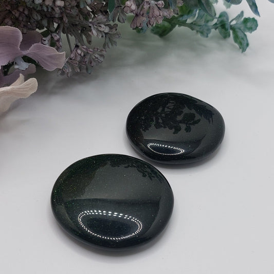 Green Goldstone Flat-Stones