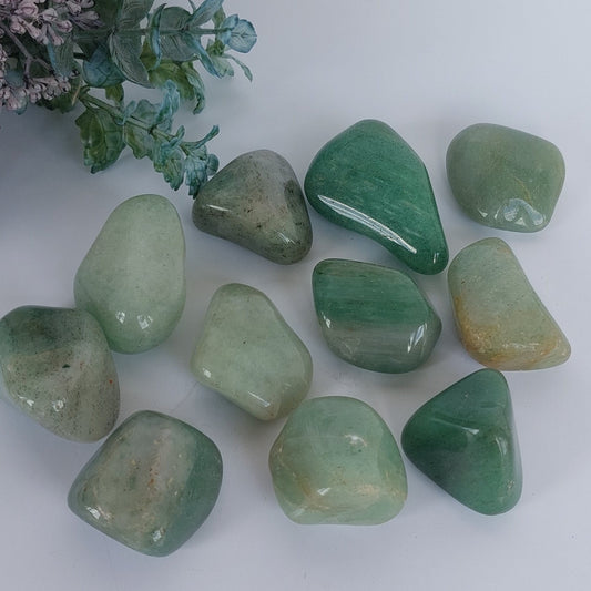 Green Strawberry Quartz - Large- Tumbled
