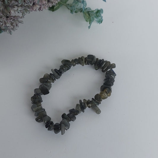 Labradorite Chip Bracelet