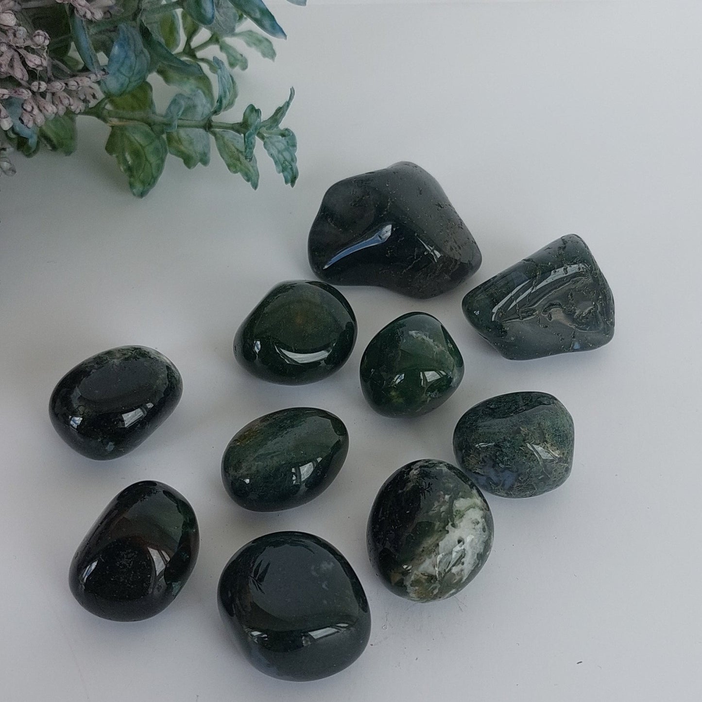 Moss Agate - Tumble