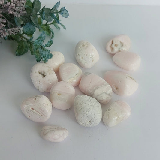 Pink Aragonite - Tumbled