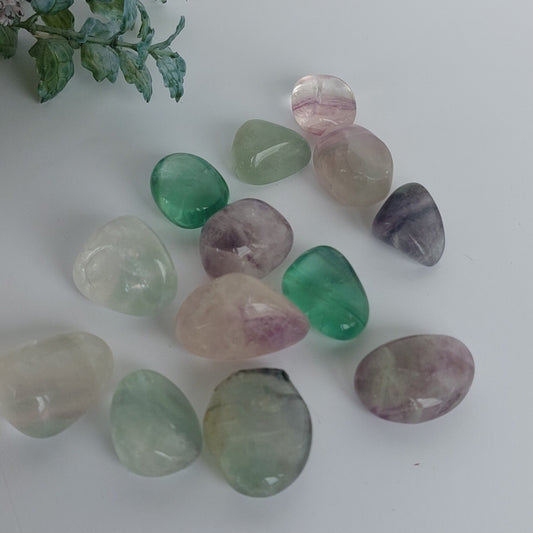 Rainbow Fluorite - Tumbled
