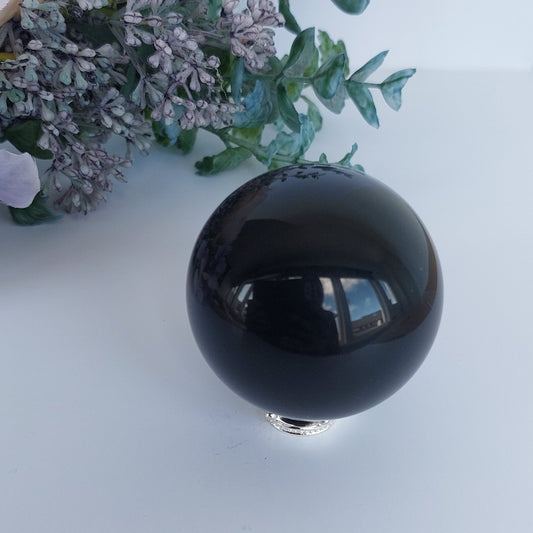 Rainbow Sheen Obsidian Sphere