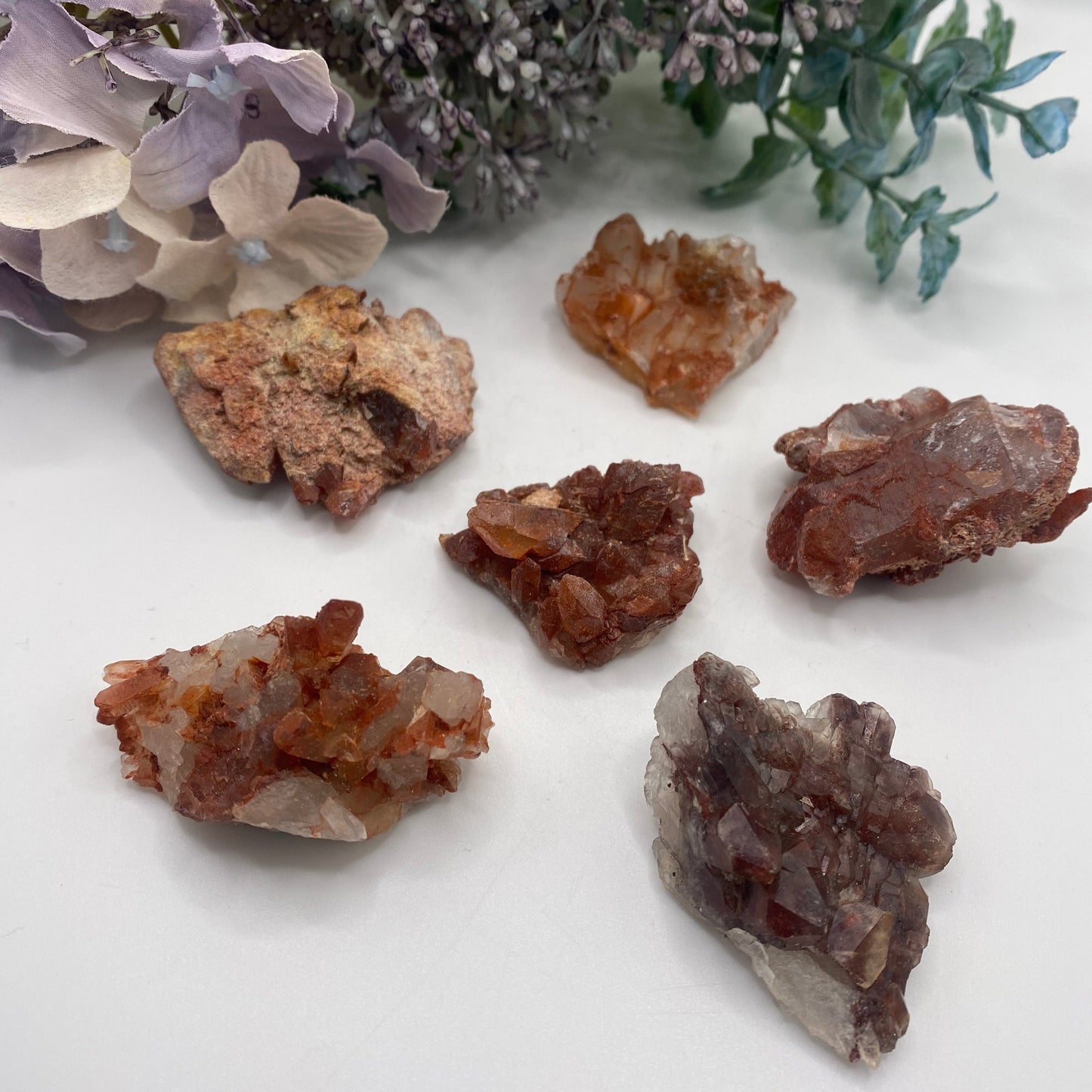 Red Quartz Cluster