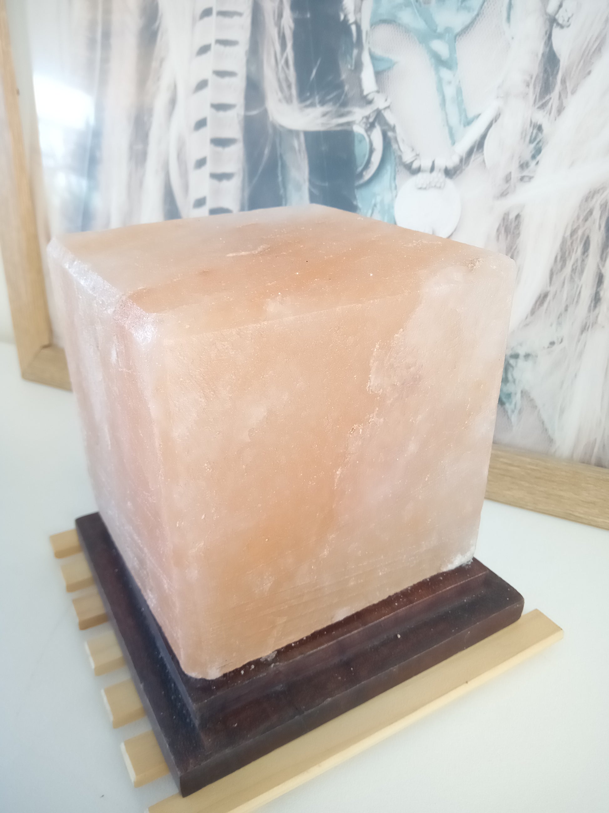 Salt Lamp - Cube DISPLAY MODEL