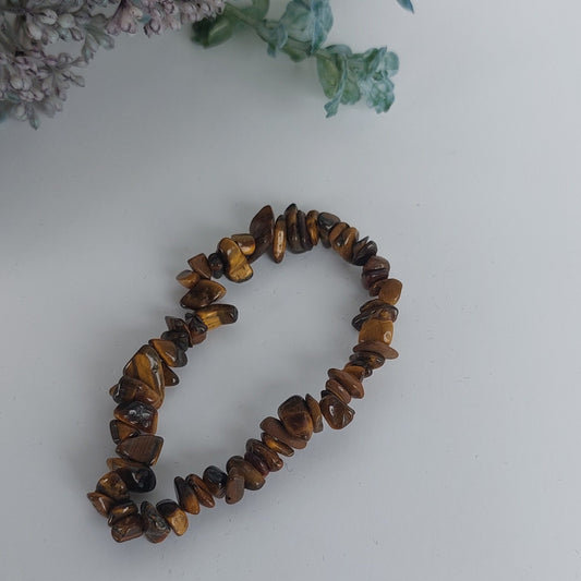 Tiger's Eye Chip Bracelet