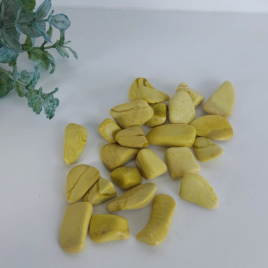 Yellow Serpentine - Tumbled