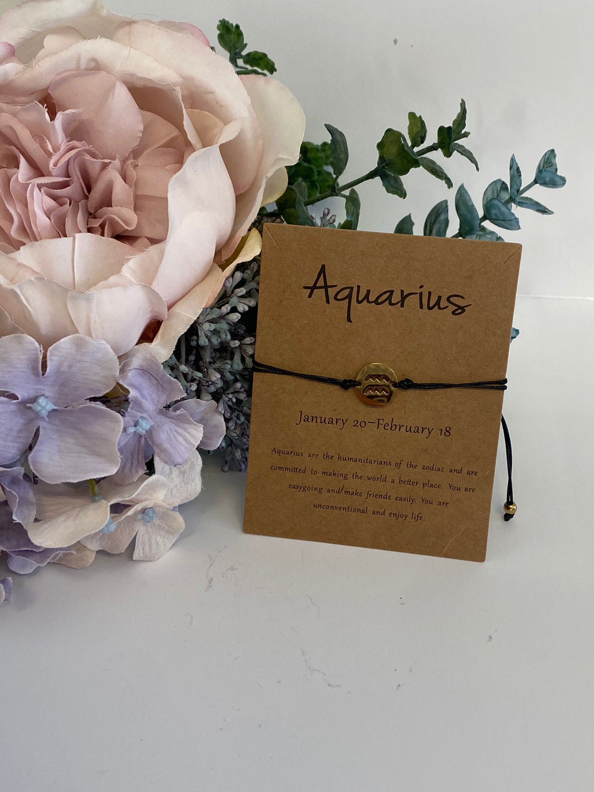 zodiac aquarius bracelet
